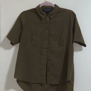 dark green French Connection blouse 💫